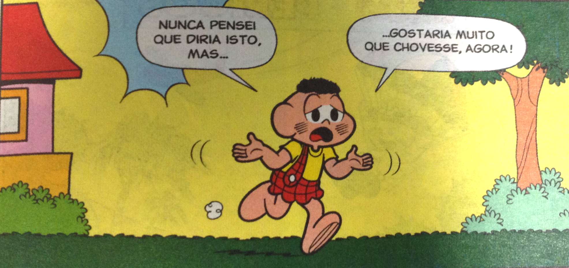 Cascão | Personagem pede por chuva em São Paulo em revista de outubro