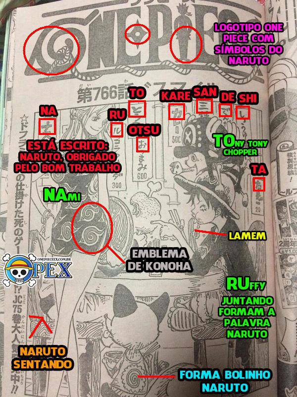 Naruto | Final da série é homenageado no mangá One Piece