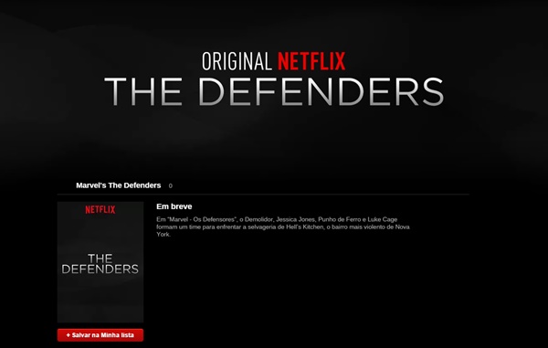 Netflix divulga Demolidor, Jessica Jones, Luke Cage, Punho de Ferro e Defensores