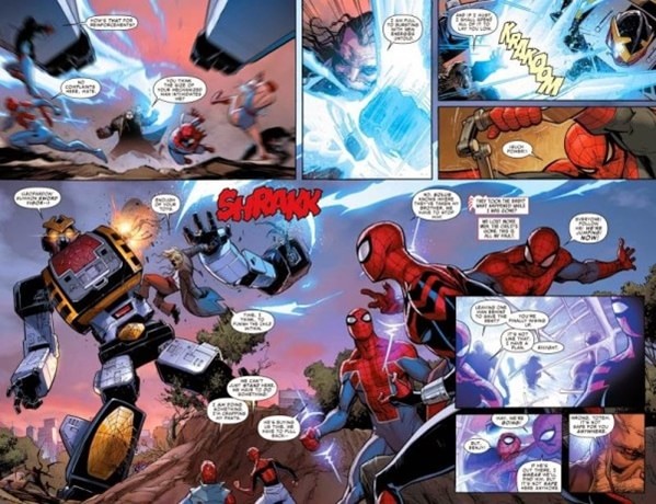 Tobey Maguire e Andrew Garfield interpretando Homem-Aranha junto nos quadrinhos