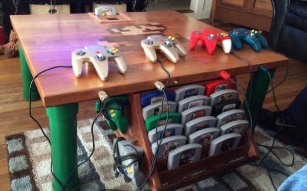 Já pensou transformar uma mesa em um Nintendo 64?