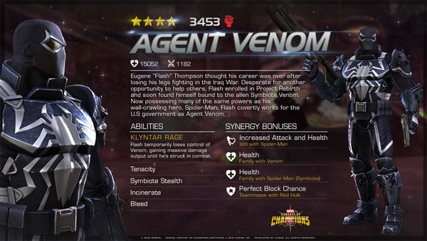 Marvel Contest of Champions | Agente Venom junta-se a lista de personagens