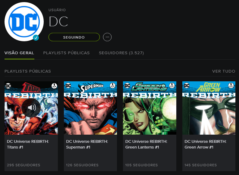 DC Comics | Editora disponibiliza playlists para leituras