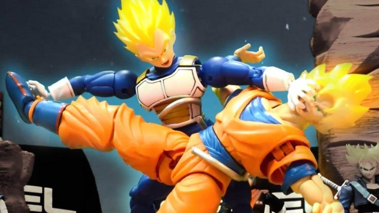 A batalha entre Goku e Vegeta de um jeito que você nunca viu