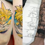 Ele é fera nas tatuagens de Dragon Ball e Naruto