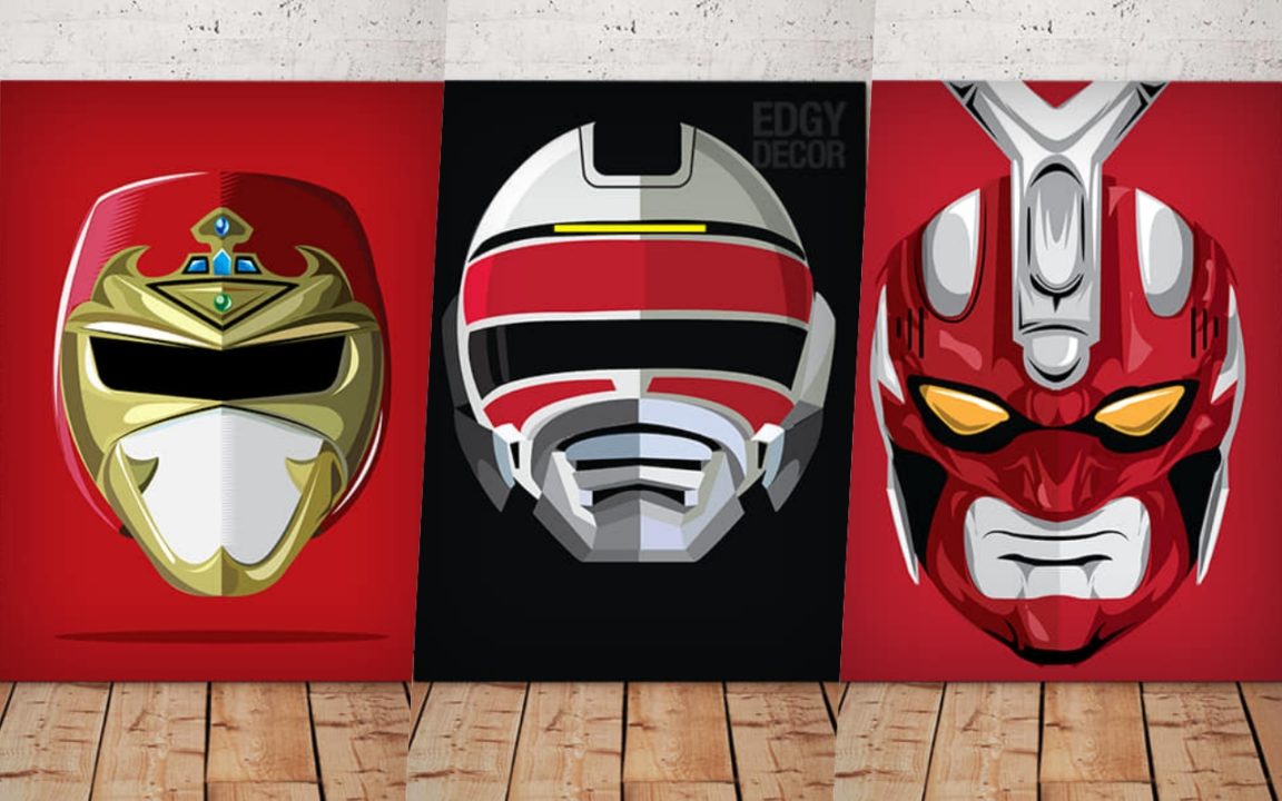 20 artes incríveis de capacetes de séries tokusatsu