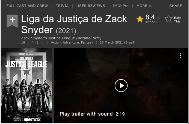 Liga da Justiça: Snydercut (2021) | Duas hora era suficiente e seria um ótimo filme