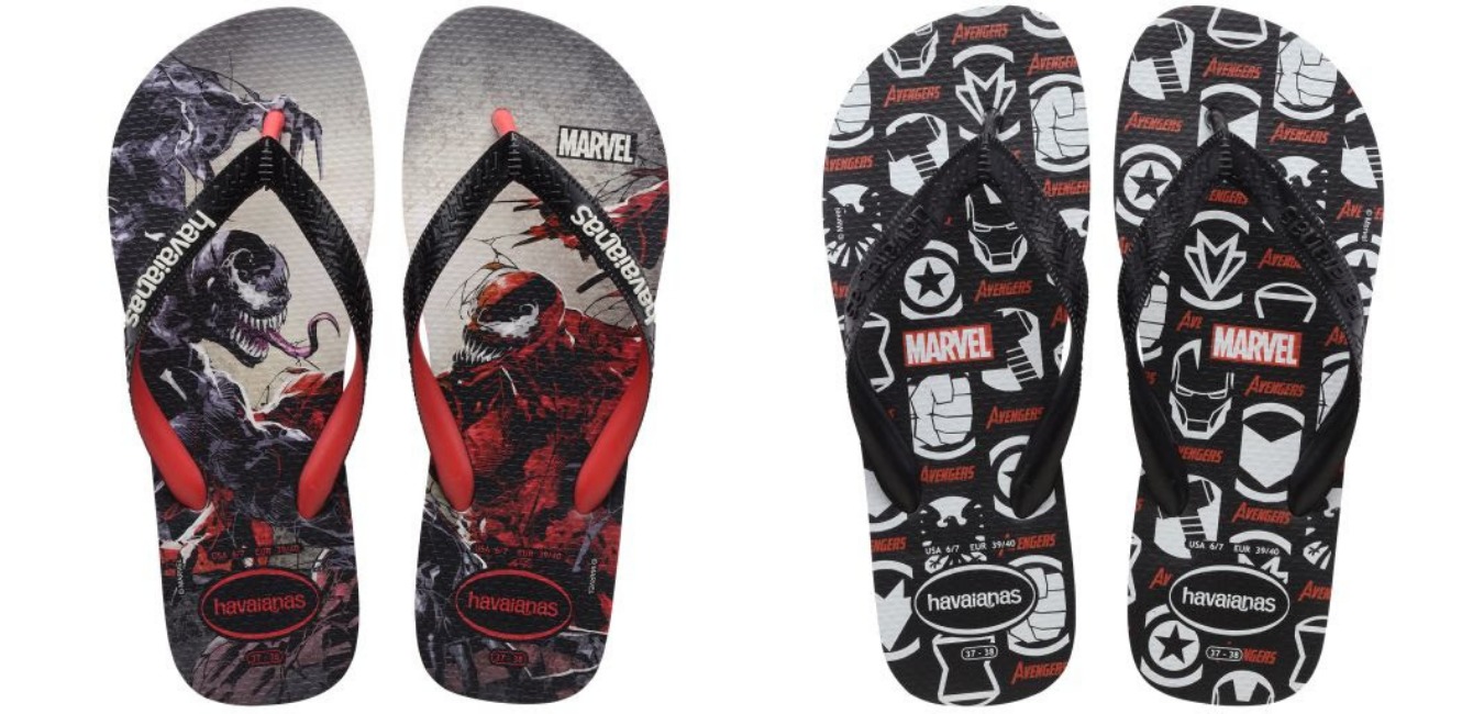 Marvel ganha modelos na nova coleção da Havaianas