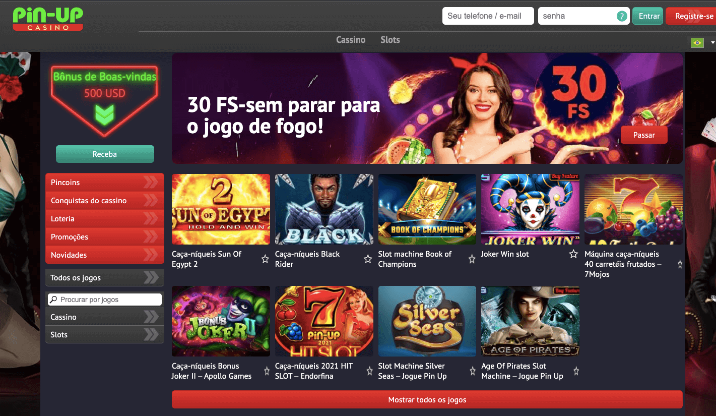 A experiência visual e a funcionalidade do site do Cassino Pin up no Brasil