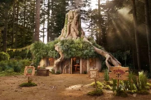Hospedagem do Airbnb recria o “pântano do Shrek” em experiência imersiva para os fãs