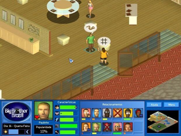 Relembre o jogo do 'Big Brother Brasil' lançado nos anos 2000