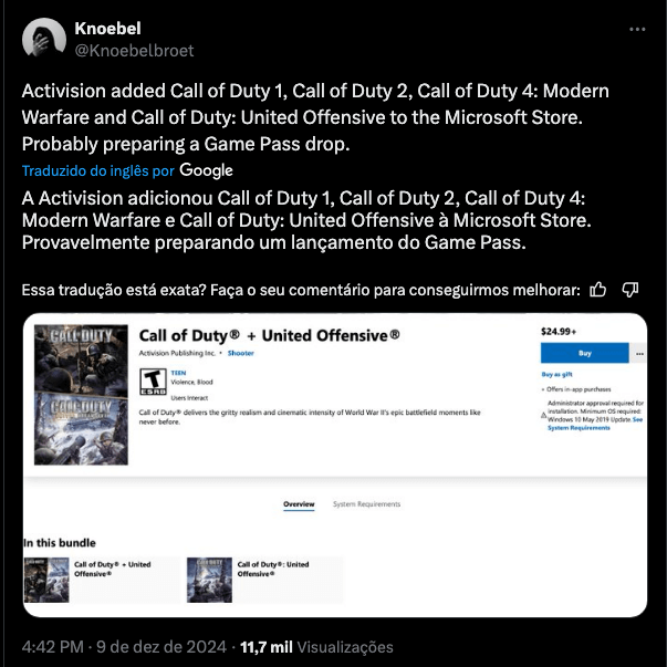 'Call of Duty' pode trazer clássicos ao Game Pass: entenda o rumor
